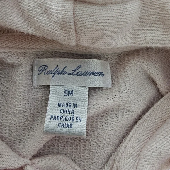 Ralph Lauren - 9 month - light pink sweat suit - Picture 2 of 5